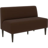 ソファ おしゃれ ダイニング | LDスリム 2P-アームレス/脚DBR ソフィア生地