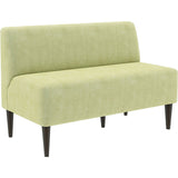 ソファ おしゃれ ダイニング | LDスリム 2P-アームレス/脚DBR ソフィア生地