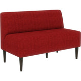 書斎 コワーキングスペース | LDスリム 2P-アームレス/脚DBR リゾート生地