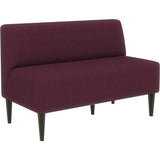 書斎 コワーキングスペース | LDスリム 2P-アームレス/脚DBR リゾート生地