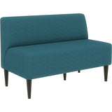 書斎 コワーキングスペース | LDスリム 2P-アームレス/脚DBR リゾート生地