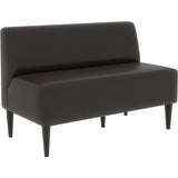 ショップ キッチン チェア | LDスリム 2P-アームレス/脚DBR 合皮生地