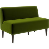 木 カフェ ナチュラル | LDスリム 2P-アームレス/脚DBR モケット生地