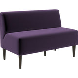 木 カフェ ナチュラル | LDスリム 2P-アームレス/脚DBR モケット生地