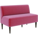 木 カフェ ナチュラル | LDスリム 2P-アームレス/脚DBR モケット生地