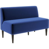 木 カフェ ナチュラル | LDスリム 2P-アームレス/脚DBR モケット生地