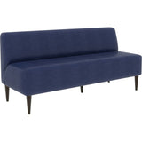 カフェチェア 木 カフェ | LDスリム 3P-アームレス/脚DBR 合皮生地