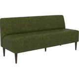 カフェチェア 木 カフェ | LDスリム 3P-アームレス/脚DBR 合皮生地