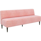 ベンチ 食卓椅子 スリム | LDスリム 3PL-アームレス/脚DBR ソフィア生地