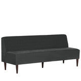 ダイニングチェア ソファ おしゃれダイニングチェア ソファダイニングチェア ソファ | LDスリム 3PL-アームレス/脚DBR ホリデー生地