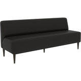 ショップ モダン ベンチチェア | LDスリム 3PL-アームレス/脚DBR 合皮生地