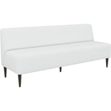 ショップ モダン ベンチチェア | LDスリム 3PL-アームレス/脚DBR 合皮生地