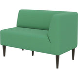 オフィス 読書 コワーキングスペース | LDスリム 2P-L/脚DBR ソフィア生地