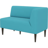 オフィス 読書 コワーキングスペース | LDスリム 2P-L/脚DBR ソフィア生地