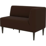 オフィス 読書 コワーキングスペース | LDスリム 2P-L/脚DBR ソフィア生地