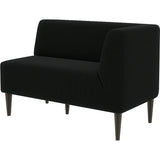 オフィス 読書 コワーキングスペース | LDスリム 2P-L/脚DBR ソフィア生地