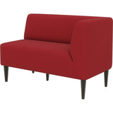 オフィス 読書 コワーキングスペース | LDスリム 2P-L/脚DBR ソフィア生地