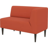 オフィス 読書 コワーキングスペース | LDスリム 2P-L/脚DBR ソフィア生地