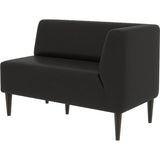 ロビーチェア ロビー ラウンジ | LDスリム 2P-L/脚DBR 合皮生地