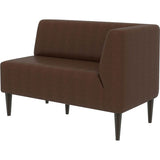 ロビーチェア ロビー ラウンジ | LDスリム 2P-L/脚DBR 合皮生地