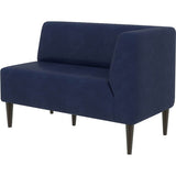 ロビーチェア ロビー ラウンジ | LDスリム 2P-L/脚DBR 合皮生地