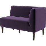 ロビーチェア 病院 ダイニングソファ | LDスリム 2P-L/脚DBR モケット生地