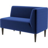 ロビーチェア 病院 ダイニングソファ | LDスリム 2P-L/脚DBR モケット生地