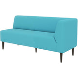 食卓椅子 ラウンジチェア ダイニングソファ | LDスリム 3P-L/脚DBR ソフィア生地