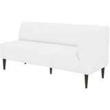 食卓椅子 ラウンジチェア ダイニングソファ | LDスリム 3P-L/脚DBR ソフィア生地