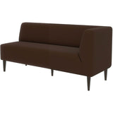 食卓椅子 ラウンジチェア ダイニングソファ | LDスリム 3P-L/脚DBR ソフィア生地