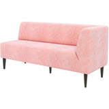 食卓椅子 ラウンジチェア ダイニングソファ | LDスリム 3P-L/脚DBR ソフィア生地