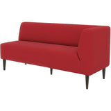 食卓椅子 ラウンジチェア ダイニングソファ | LDスリム 3P-L/脚DBR ソフィア生地