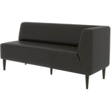 ミーティング スリム 待合室 | LDスリム 3P-L/脚DBR 合皮生地