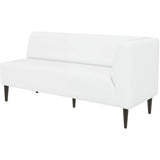 ミーティング スリム 待合室 | LDスリム 3P-L/脚DBR 合皮生地