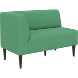 ダイニングソファー ベンチ 北欧 | LDスリム 2P-R/脚DBR ソフィア生地