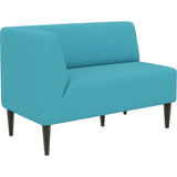 ダイニングソファー ベンチ 北欧 | LDスリム 2P-R/脚DBR ソフィア生地