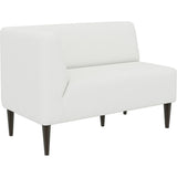 ダイニングソファー ベンチ 北欧 | LDスリム 2P-R/脚DBR ソフィア生地