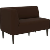 ダイニングソファー ベンチ 北欧 | LDスリム 2P-R/脚DBR ソフィア生地