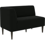 ダイニングソファー ベンチ 北欧 | LDスリム 2P-R/脚DBR ソフィア生地