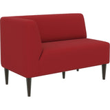 ダイニングソファー ベンチ 北欧 | LDスリム 2P-R/脚DBR ソフィア生地