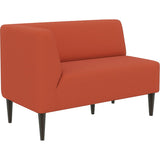 ダイニングソファー ベンチ 北欧 | LDスリム 2P-R/脚DBR ソフィア生地