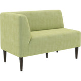 ダイニングソファー ベンチ 北欧 | LDスリム 2P-R/脚DBR ソフィア生地