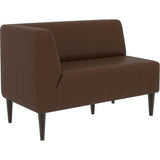 木 インテリア 家具 | LDスリム 2P-R/脚DBR 合皮生地