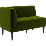 ラウンジチェア ロビー ラウンジ | LDスリム 2P-R/脚DBR モケット生地