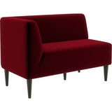 ラウンジチェア ロビー ラウンジ | LDスリム 2P-R/脚DBR モケット生地