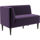 ラウンジチェア ロビー ラウンジ | LDスリム 2P-R/脚DBR モケット生地