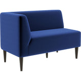 ラウンジチェア ロビー ラウンジ | LDスリム 2P-R/脚DBR モケット生地