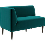 ラウンジチェア ロビー ラウンジ | LDスリム 2P-R/脚DBR モケット生地