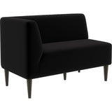 ラウンジチェア ロビー ラウンジ | LDスリム 2P-R/脚DBR モケット生地