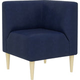 ラウンジ 読書 ミーティング | LDスリム 1P-コーナー/脚NA 合皮生地